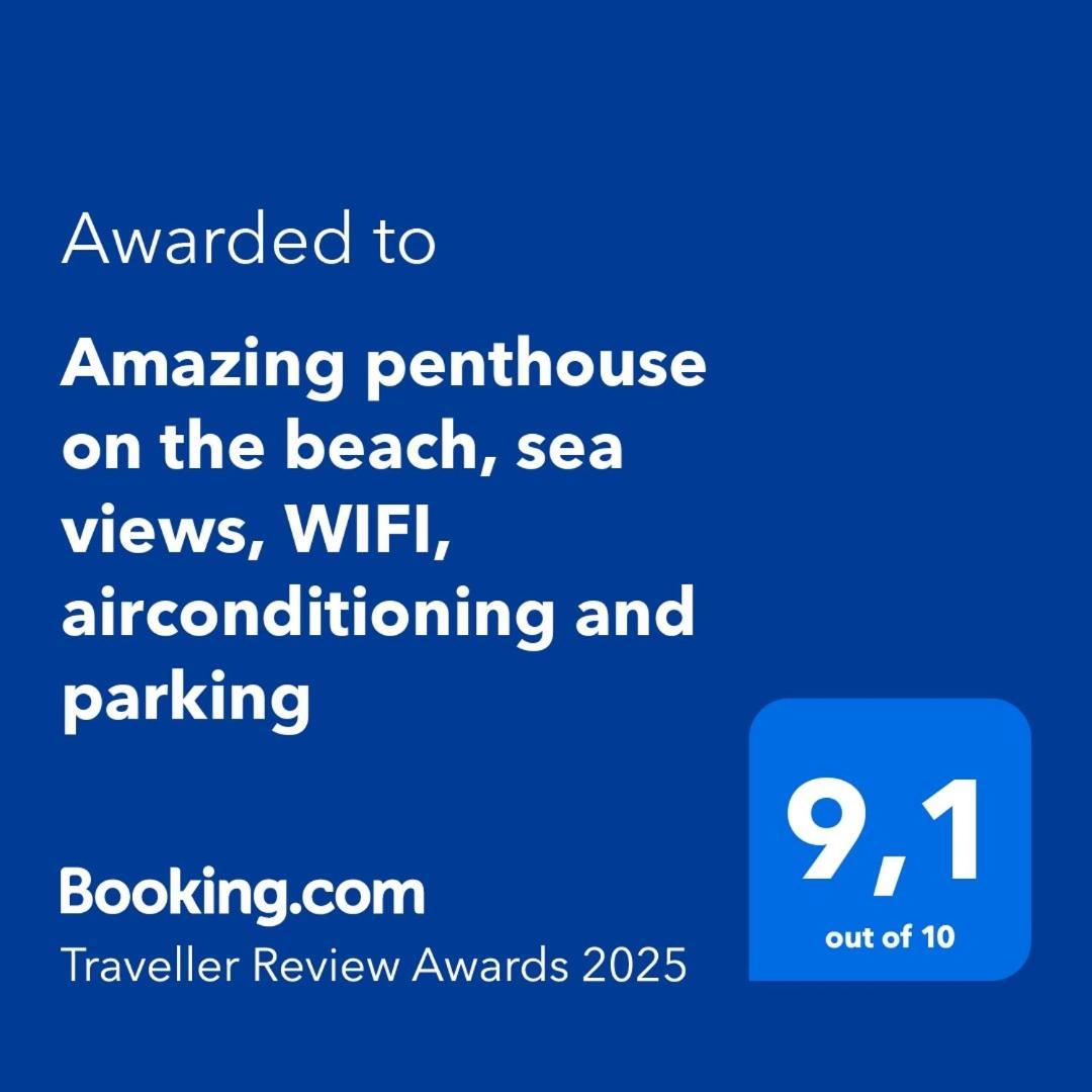 Amazing Penthouse On The Beach, Sea Views, Wifi, Airconditioning And Parking Torrevieja Eksteriør billede